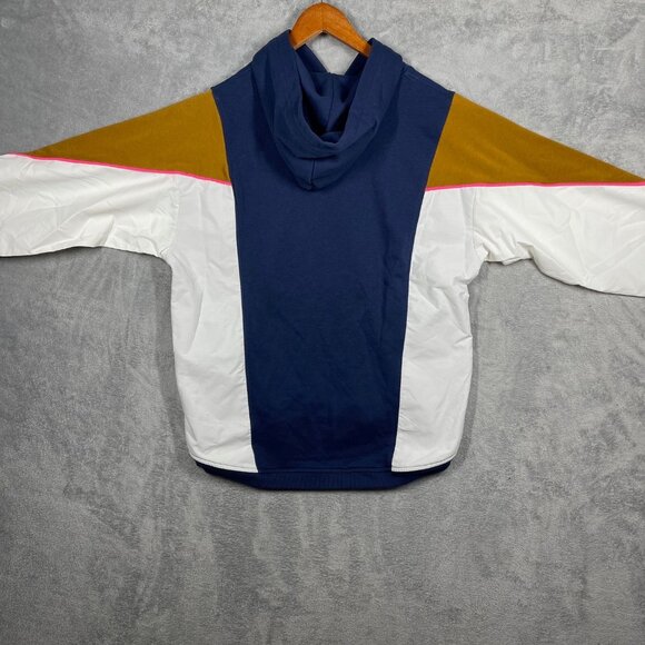 Converse Colorblock Hoodie Navy Mustard & White Panels S Alt Terrain - Picture 9 of 9